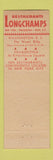Matchbook Cover - Longchamps Restaurant Washington DC New York City Philadelphia