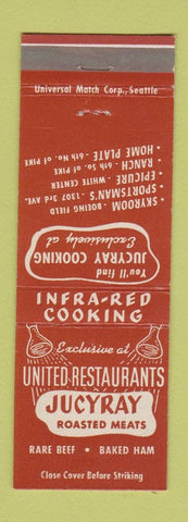 Matchbook Cover - Jucyrac Meats Restaurants Seattle? WA