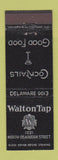 Matchbook Cover - Walton Tap Chicago IL