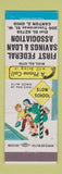 Matchbook Cover - First Federal Savings and Loan Canton OH