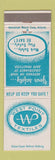 Matchbook Cover - West Point Textiles Safety Dixie Mills