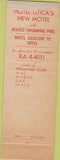 Matchbook Cover - Hotel Utica NY WEAR