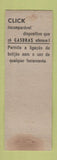 Matchbook Cover - Agora Gasbras Brazil WEAR