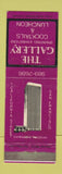 Matchbook Cover - The Gallery Restaurant San Francisco CA