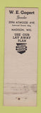 Matchbook Cover - Gogert's Jewelry Madison WI