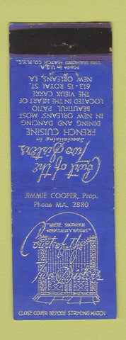 Matchbook Cover - Court of Two Sisters New Orleans LA WEAR