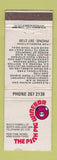 Matchbook Cover - Pink Pig Winebar North Adelaide Australia WEAR