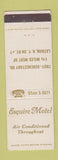 Matchbook Cover - Esquire Motel Latham NY