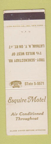 Matchbook Cover - Esquire Motel Latham NY