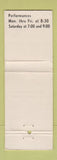 Matchbook Cover - Eastern Slope Playhouse North Conway NH WEAR