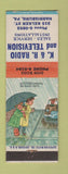 Matchbook Cover - K&R Radio and TV Harrisburg PA