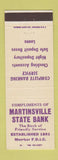 Matchbook Cover - Martinsville State Bank IN?