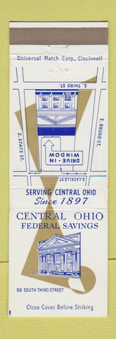 Matchbook Cover - Central Ohio Federal Savings Columbus OH WEAR
