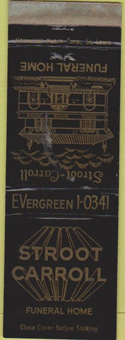 Matchbook Cover - Stroot Carroll Funeral Home WEAR
