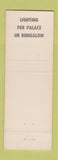 Matchbook Cover - Pat's Bisso Electric Long Beach CA