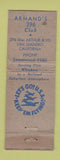 Matchbook Cover - Armand's 296 Club San Leandro CA WWII WORN
