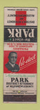 Matchbook Cover - Park for District Attorney Allegheny County PA 1939 WEAR