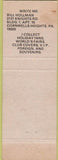 Matchbook Cover - Keystone Match Club Allentown PA pinup