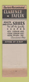 Matchbook Cover - Freeman Men's Shoes Clarence Faflik Cleveland OH WEAR