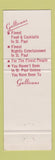 Matchbook Cover - Gallivans St Paul MN