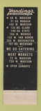 Matchbook Cover - Harding's Restaurants Chicago IL