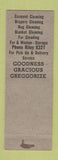 Matchbook Cover - Gregg and Son Dry Cleaners Indianapolis IN