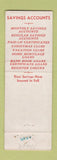 Matchbook Cover - Merchant COOP Bank Boston MA