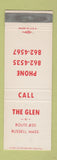 Matchbook Cover - The Glen Russell MA
