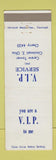 Matchbook Cover - VIP Service Cincinnati OH Carew Tower