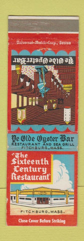 Matchbook Cover - Sixteenth Century Restaurant Fitchburg MA