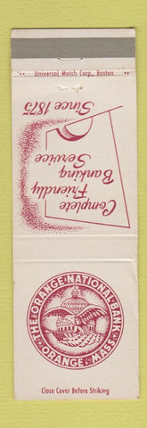 Matchbook Cover - Orange National Bank Orange MA WEAR