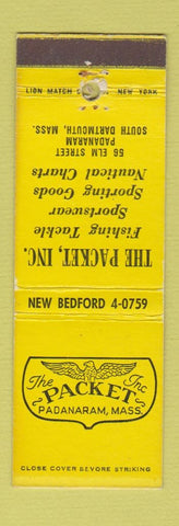 Matchbook Cover - Fishing Tackle Sporting Goods Padanaram South Dartmouth MA