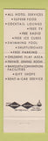 Matchbook Cover - Motels Seekonk Raynham MA Town n Country Esquire
