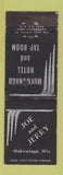 Matchbook Cover - Kukwonago Hotel WI Joe and Jerry WEAR
