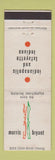 Matchbook Cover - Morris Bryant Restaurant Indianapolis Lafayette IN