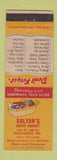 Matchbook Cover - Galyan's Grocery Indianapolis IN