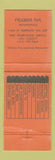 Matchbook Cover - Pilgrim Inns Indianapolis IN WEAR