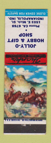 Matchbook Cover - Jolly O Hobby Gift Shop Indianapolis IN
