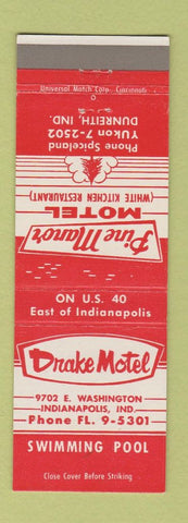 Matchbook Cover - Drake Motel Indianapolis IN