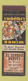Matchbook Cover - El Sereno Buffet Kansas City MO