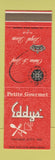 Matchbook Cover - Eddy's Restaurant Kansas City MO