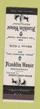 Matchbook Cover - Franklin House Restaurant  Rochester NY