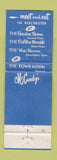 Matchbook Cover - McCurdy's Rochester Geneva NY restaurant WEAR