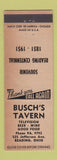 Matchbook Cover - Busch's Tavern Reading OH 1951 WEAR