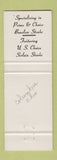 Matchbook Cover - Jack Bowman's Suburban Steak House Columbus OH