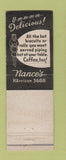Matchbook Cover - Nance's Restaurant Kansas City MO