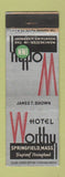 Matchbook Cover - Hotel Worthy Manchester VT WEAR