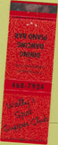 Matchbook Cover - Wally's Spot Supper Club Green Bay WI
