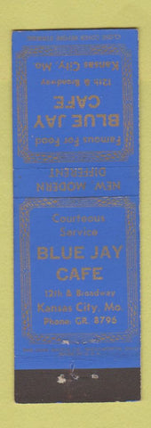 Matchbook Cover - Blue Jay Cafe Kansas City MO