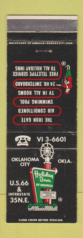 Matchbook Cover - Holiday Inn Oklahoma City OK Route 66